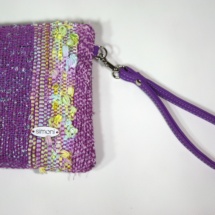 Pastel hand-woven purse