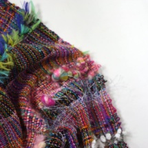 colourful woven scarf detail 2