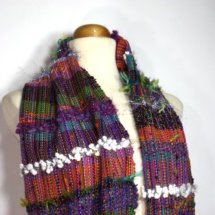 pastel woven scarf detail 2