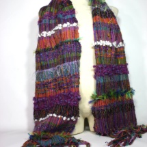 pastel woven scarf front