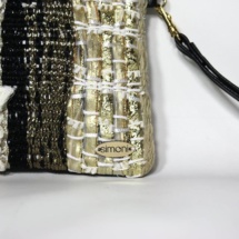 Black and gold purse detail