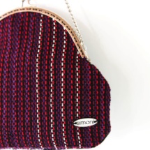 hand-woven purse / black / detail