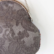 hand-woven purse / grey