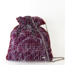 hand-woven pouch / pink