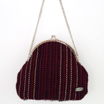 hand-woven purse / black