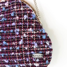 hand-woven purse / grey / detail
