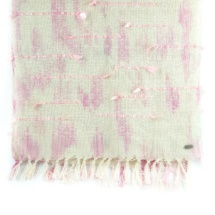 Pink and beige woven shawl