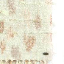 Beige and brown woven shawl