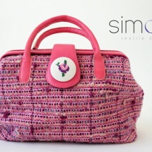 Pink woven doctor bag