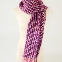 Purple and Pink woven scarf