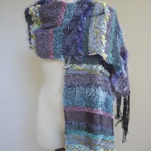 Textural woven shawl 4