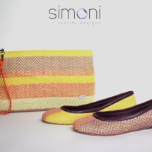 Woven ballet pumps and purse