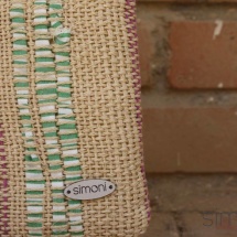 Woven beauty textural bag : purse details