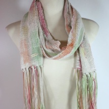 Woven hand dyed scarf 2