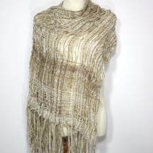 Woven neutral scarf 2