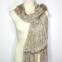 Woven neutral scarf 3