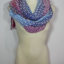 Woven shawl with patterns