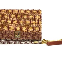 clutch with cotton, raffia and linenclutchc6