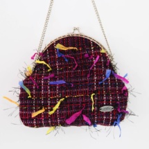 hand-woven purse / pink